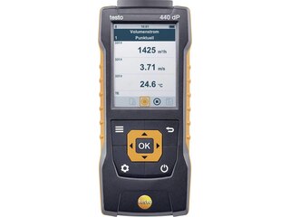 Testo 440 dP Druck-Messgerät Luftdruck, Beleuchtungsstärke, CO2, Temperatur, Windgeschwindigkeit -