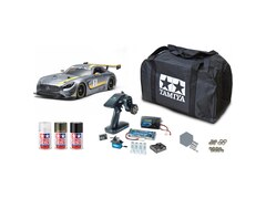 Tamiya TT-02 Mercedes Benz AMG GT3 1:10 RC Modellauto Elektro Straßenmodell Allradantrieb (4WD) Spa