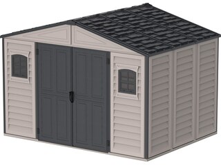 Duramax Kunststoffgerätehaus Duramax WoodBridge Plus II Anthrazit 8 m² -