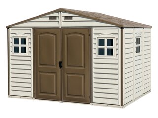 Duramax Kunstoff-Gartenhaus/Gerätehaus Woodside Beige 319 cm x 239 cm -