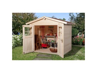 OBI Outdoor Living Holz-Gartenhaus/Gerätehaus Monza B Natur BxT: 205 cm x 209 cm