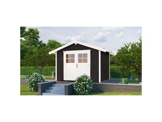 Weka Holz-Gartenhaus/Gerätehaus 122 Gr. 5 Anthrazit  BxT: 300 cm x 295 cm -