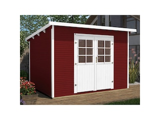 Weka Holz-Gartenhaus/Gerätehaus Salò Gr.2 Schwedenrot BxT: 320 cm x 278 cm -