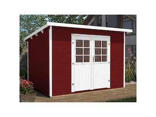 Weka Holz-Gartenhaus/Gerätehaus Salò Gr. 3 Schwedenrot BxT: 319 cm x 334 cm -