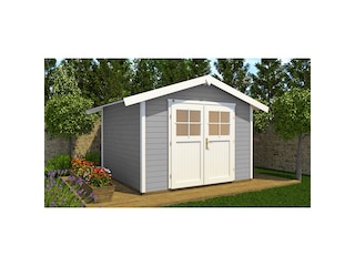 Weka Holz-Gartenhaus/Gerätehaus 122 Gr. 3 Grau BxT: 300 cm x 205 cm -