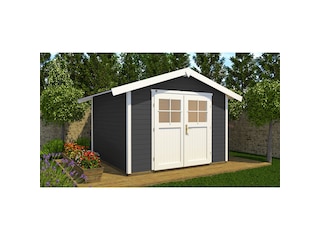 Weka Holz-Gartenhaus/Gerätehaus 122 Gr. 3 Anthrazit  BxT: 300 cm x 205 cm -