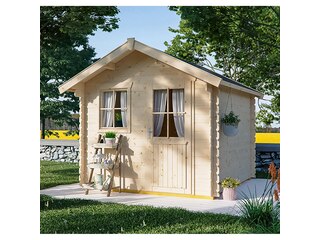 Skanholz Holz Holz-Gartenhaus/Gerätehaus Porto 3 Natur B x T 250 cm x 300 cm -