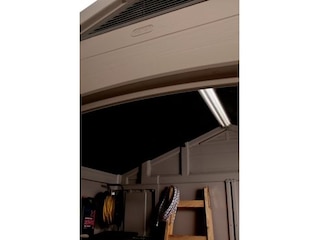 Keter Tepro Kunststoff-Gartenhaus/Gerätehaus Factor Taupe-Beige 243 cm x 256,5 cm x 255 cm -